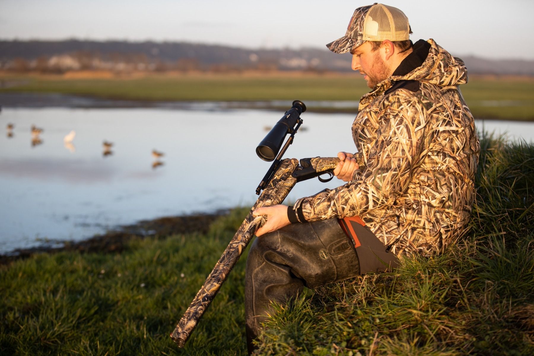 FUSIL CANARDOUZE TRIPLE - LUGER 312 GABION UNLIMITED - C/12/89 - SYNTHÉTIQUE CAMO MAX 5 – Image 8