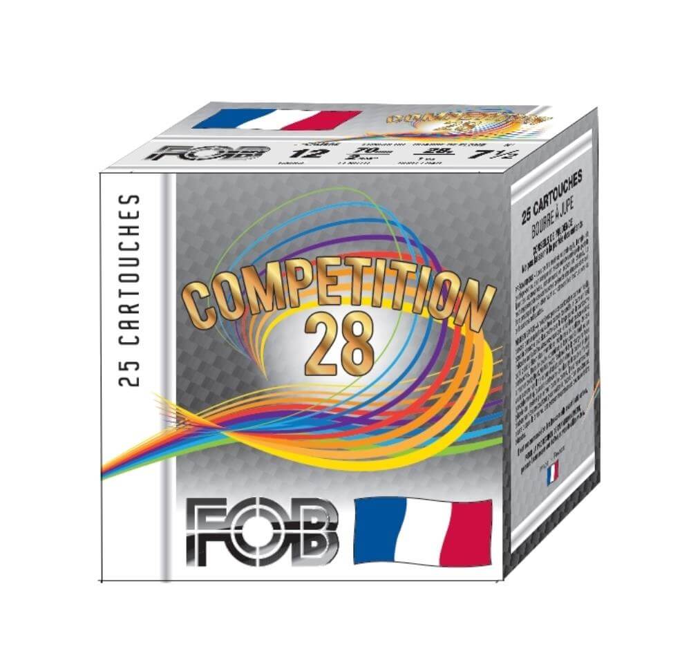 Cartouches de ball-trap fob compétition - 28g-cal.12