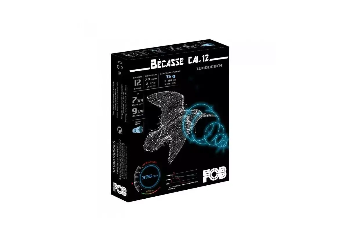 Cartouches de chasse fob bécasse - 35g - cal.12