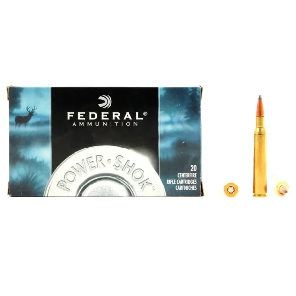munitions Federal power shok, calibre .280 Rem 150 grain