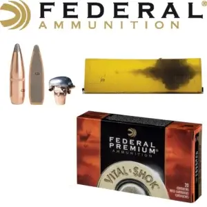 munitions FEDERAL SIERRA GAMEKING BTSP VITAL SHOK 243WIN 100 GRAINS