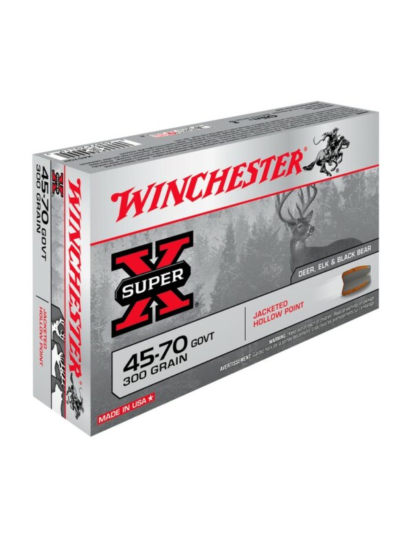 MUNITIONS WINCHESTER SUPER-X JACKETED HOLLOW POINT 45-70 GOVT 300 GRAINS