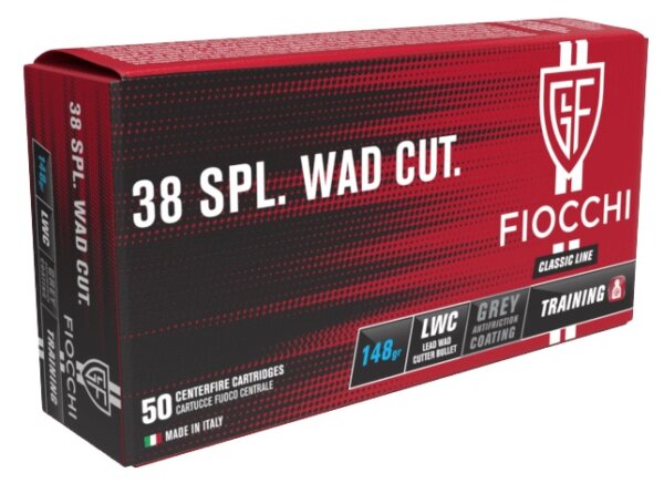 MUNITIONS FIOCCHI cal.38 Spécial Wad Cutter /50
