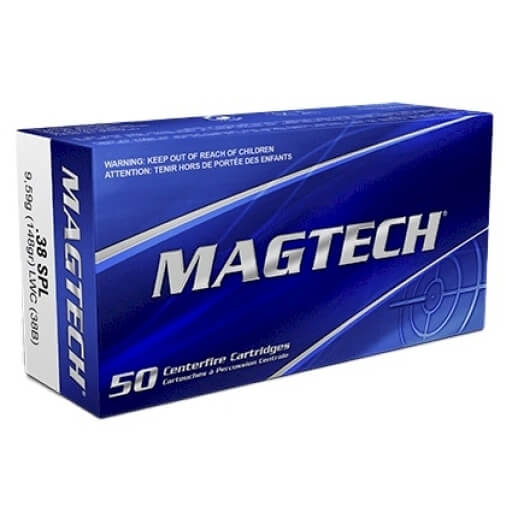 Munitions MAGTECH cal.38 spécial wad cutter 148gr 9.59g par 50