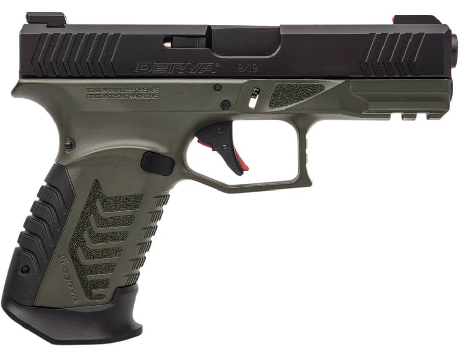 DERYA PISTOLET DY9 CAL 9X19 NOIR/VERT