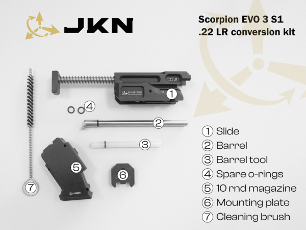 CONVERSION JKN POUR CZ SCORPION EVO3 S1 22LR
