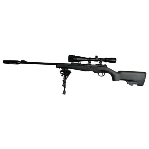 Pack Carabine Hatsan Escort Synthetique + lunette 4-16x42 + bipied + silencieux Freyr&Devik cal. 22Lr