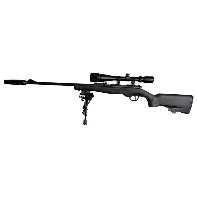 Pack Carabine Hatsan Escort Synthetique + lunette 4-16x42 + bipied + silencieux Freyr&Devik cal. 22Lr