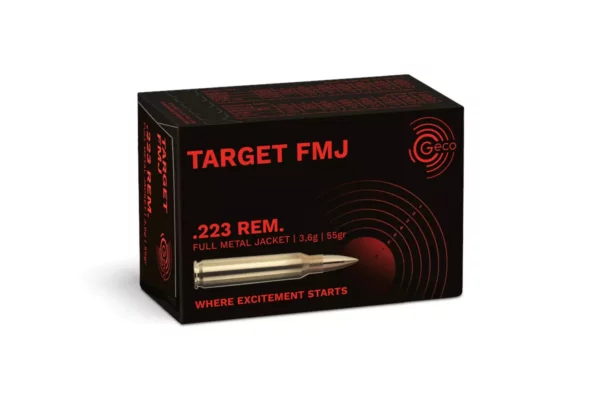 BOÎTE DE 50 CARTOUCHES GECO 223 REMINGTON FMJ 55 GRS