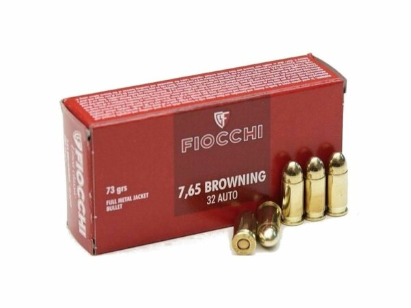 CARTOUCHE FIOCCHI C/7.65BRW FMJ 73GR