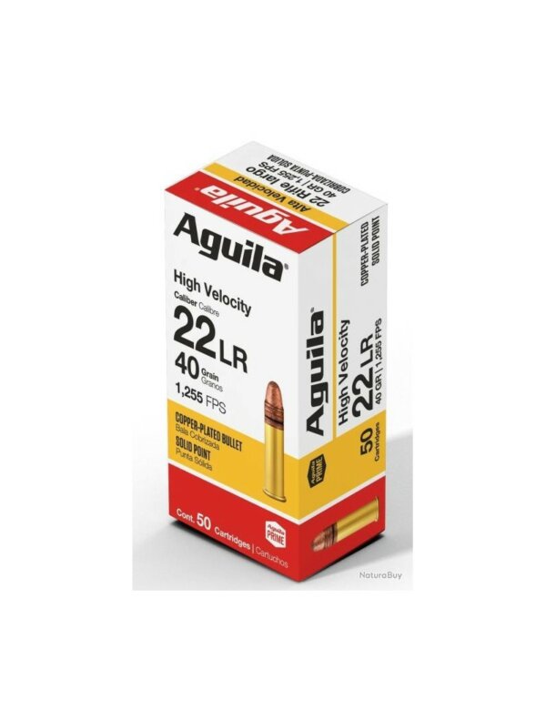 MUNITIONS AGUILA CALIBRE 22 LR SUPER EXTRA HAUTE VITESSE