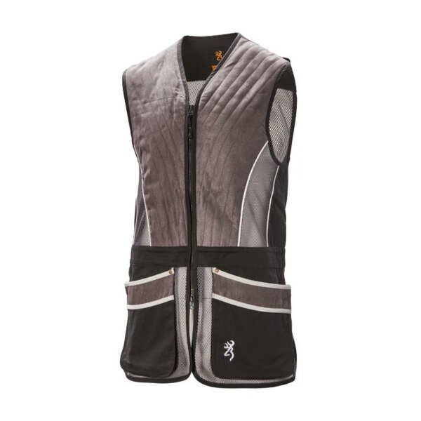 Gilet Ball Trap Homme Browning Pro Sport - Gris