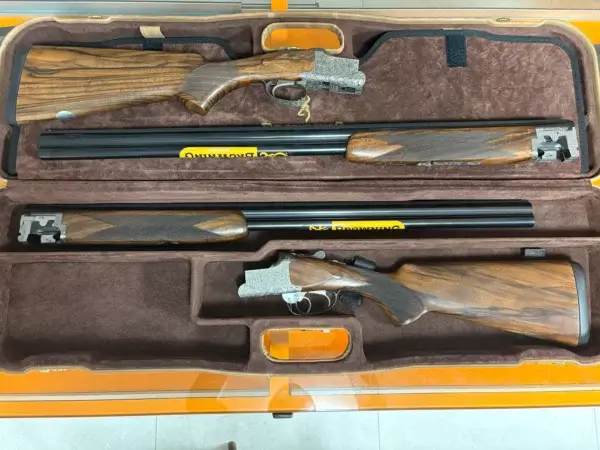 paire de fusils browning b525 HTG MEDAILLON SILVER cal 20/76
