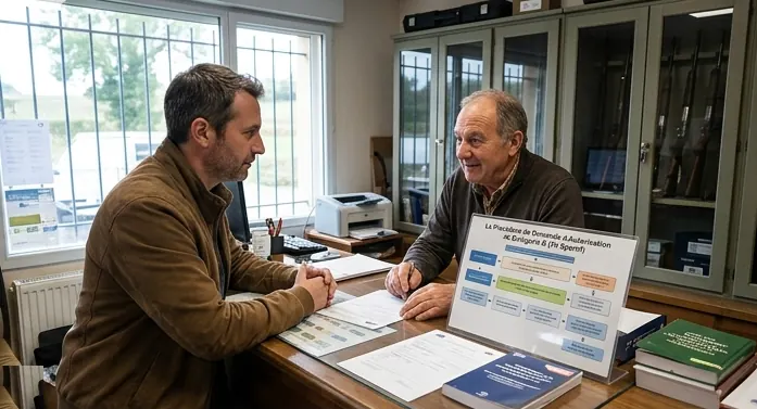 Rendez-vous administratif pour l'acquisition légale d'une arme à feu